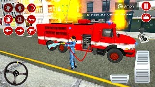 Real FireEngine Driver Simulator #2 - Emergency Firetruck Game - Android Gameplay screenshot 4