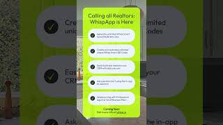 WhispApp for Real Estate Agents #tech #realestate  #realtor  #digitalmarketing #technology