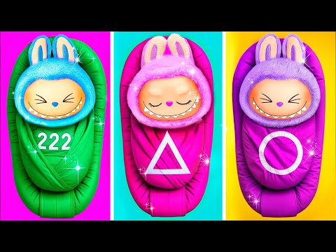 LABUBU Làm Mẹ Trong Squid Game 3! Mẹo DIY Cho LOL OMG