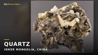 Video preview: Quartz with Calcite – Inner Mongolia, China | Natural Mineral Specimen