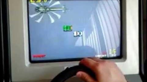 Thrash Rally Neo-Geo MVS Racing minicab with steering wheel