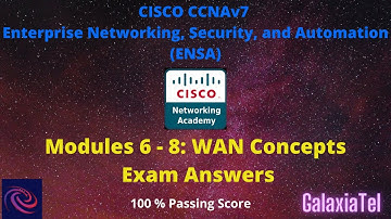 CCNA 3 v7 Modules 6 – 8: WAN Concepts Exam Answers