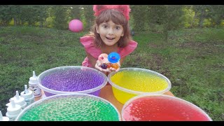 Orbeez Lerin Içine Boya Akıttık. Elif Ile Eğlenceli Video
