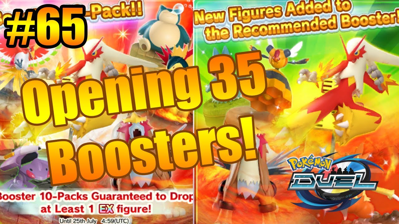 Opening 35 Boosters!!!(2 EX Pulls)-Pokemon Duel