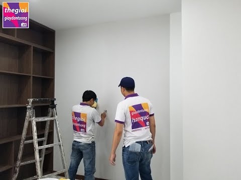 Video Video thi công giấy dán tường cao cấp #giấy_dán_tường... - youtube
