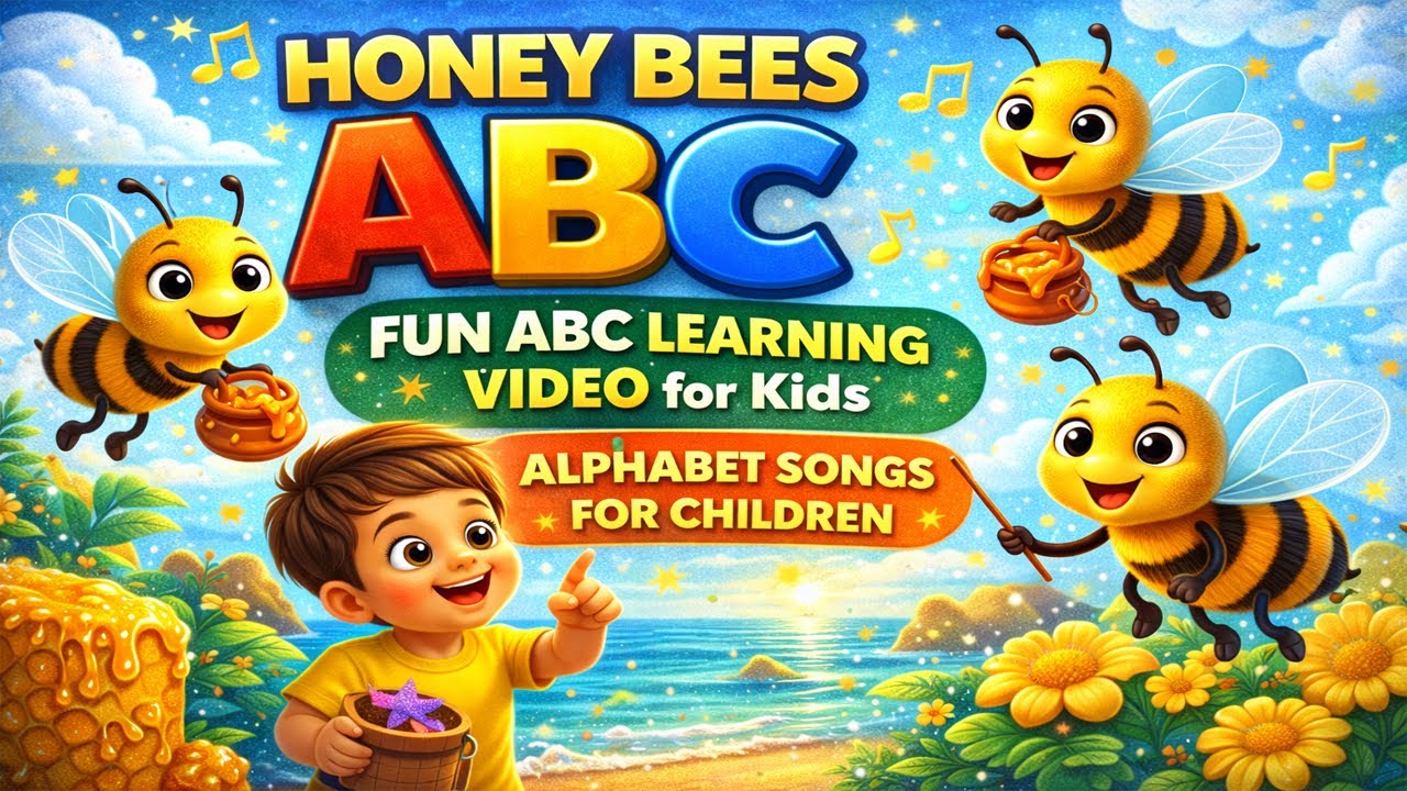 Honey Bees ABC 🐝 | Fun ABC Learning Video for Kids | Alphabet Songs for ...