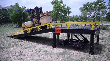 Heavy duty Mobile ramp for loading and unloading in containers