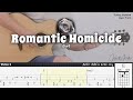 Romantic homicide  d4vd  fingerstyle guitar  tab  chords  lyrics