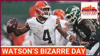 How do you evaluate Deshaun Watson's performance against the Jets in a wild weather, wonky game