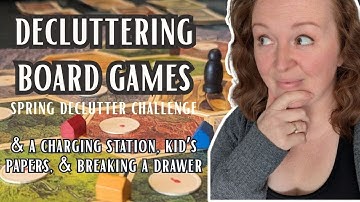 Board Game Declutter | Quickly Decluttering Our Nook, Games, Puzzles & Charging Station