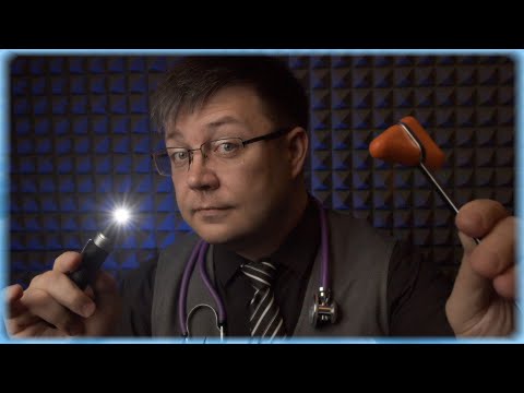 АСМР врач СОМНОЛОГ осмотрит тебя, успокоит и уложит спать - ролевая игра АСМР для СНА