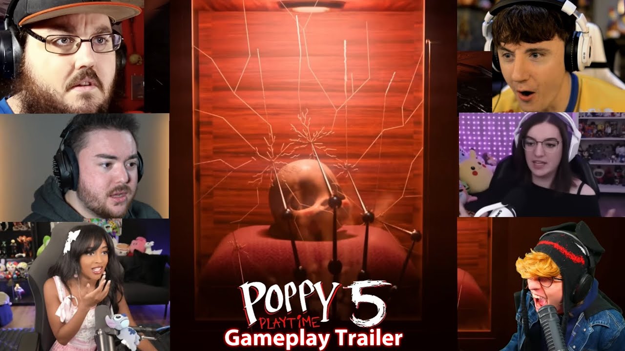 Реакция ютуберов на официальный геймплейный трейлер Poppy Playtime Chapter 5 #2