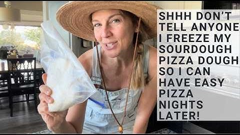 How to FREEZE your Sourdough Pizza Dough and Bake Fresh Whenever You Want!