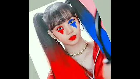 BLACKPINK LISA  HARLEY QUINN HAIR