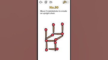 Move 2 matchsticks to create upright chair Brain Out - Can you pass it - Logic in Description - L 30