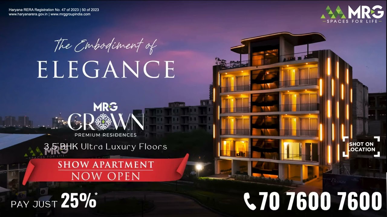 Live the Vision – MRG Crown Sample Home Sector 106 Gurgaon with voice-over