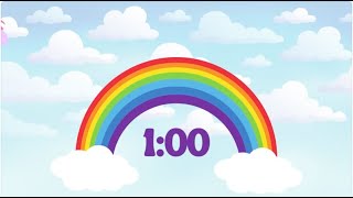 Rainbow Unicorn 1 Minute Timer Countdown