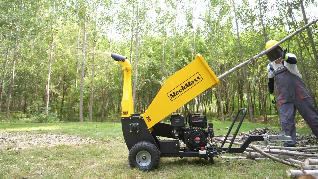 Big Wood Chipper 15HP 420cc Gas Wood Chipper Shredder – 5
