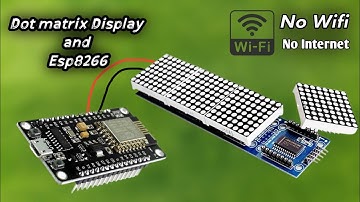 Dot matrix display max7219 with esp8266