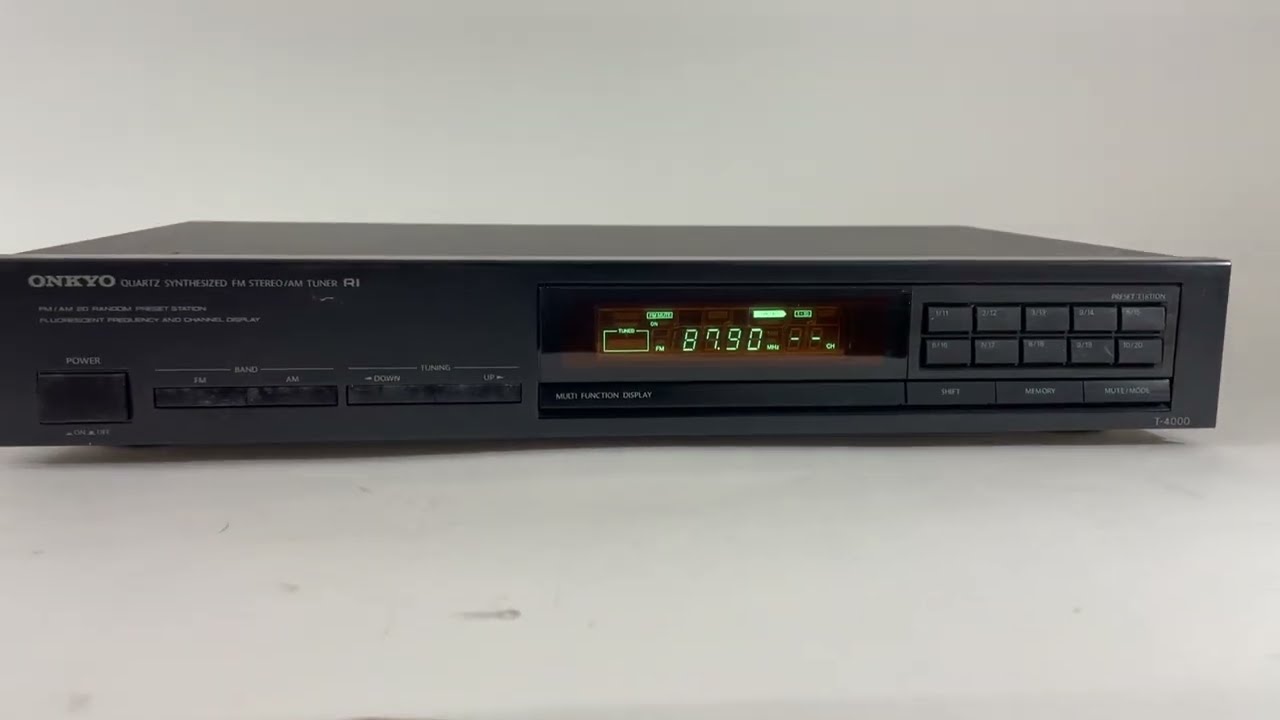Tuner FM/AM Onkyo T-4300 – Quartz Synthétisé – Occasion Bon état