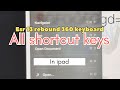 Esr 13 rebound 360 keyboard case all shortcut keys