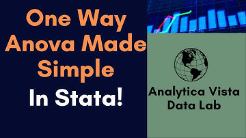 65. How to Run One Way ANOVA in Stata (10 Minute Guide)