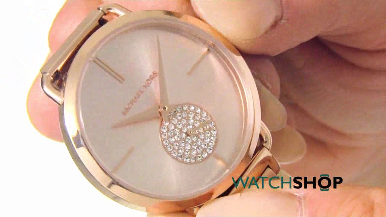 michael kors women's portia stainless steel bracelet watch 36mm