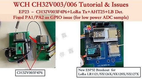 WCH CH32V003/006 Tutorial & Issues EP23 – fixed CH32V003F4P6 PA1&2 as GPIO  for low power ADC sample