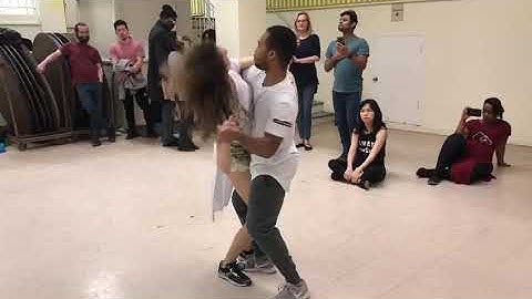 Vanessa and Jamiel Brazilian Zouk demo level 3