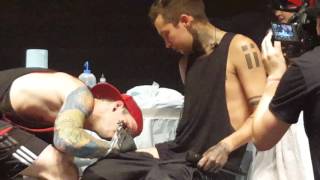 Twenty One Pilots tattooing in Milwaukee 10 30 15 Twenty One Pilots tattooing in Milwaukee 10 30 15