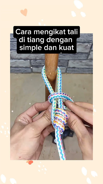 Cara mengikat tali di tiang dengan simple dan kuat #caraikattali #fypシ゚viral #videokeren #fyp