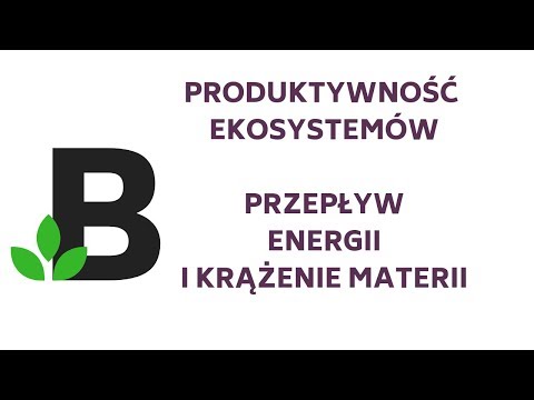 Produktywność EKOSYSTEMÓW - przepływ ENERGII i krążenie materii - KOREPETYCJE z BIOLOGII - 163