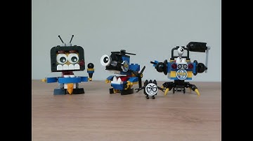 LEGO MIXELS SERIES 9 NEWZERS Screeno Camsta Myke Newzers MAX