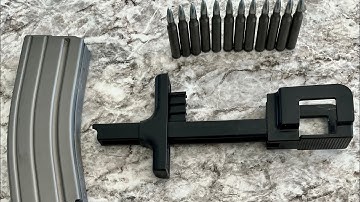 AR15 magazine speed loader info and demo.
