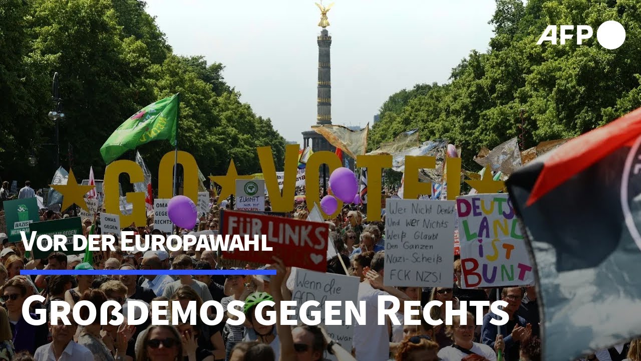 Tausende demonstrieren in Berlin gegen Rechtsextremismus