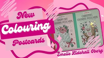 Emelie Lidehall Oberg"s Postcard books  " Adult Coloring  | Adult Colouring