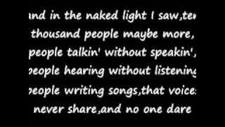 THE SOUND OF SILENCE LYRICS