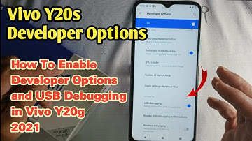 Vivo Y20s Developer Options | How To Enable Developer Options and USB Debugging in Vivo Y20G