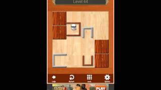 Slide Box Puzzle Level 44 Optimal Solution