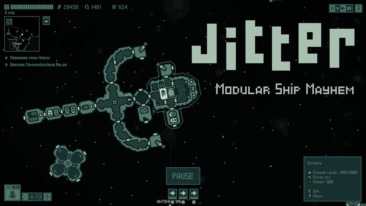 Jitter a Modular Ship Management Mayhem Game | Demo Footage