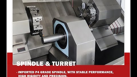 double turret center driving cnc lathe - double end turning