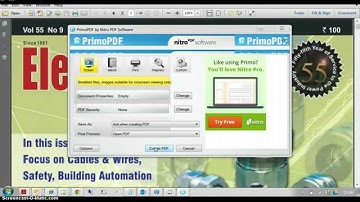 Using Primo PDF to extract few pages from a large PDF document