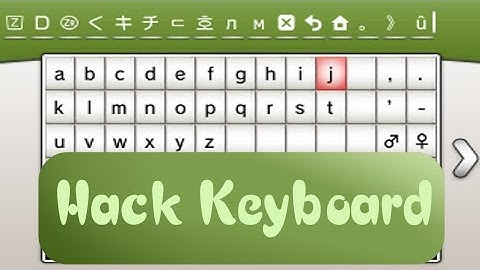 Pokémon XY/ORAS: Hack Keyboard