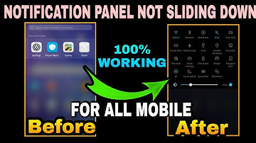 notification panel not sliding down | Mobile Swipe Down Problem Solve |