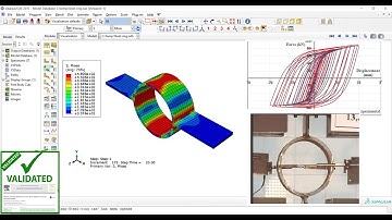 Hysteresis analysis of Steel ring (yielding damper) Abaqus