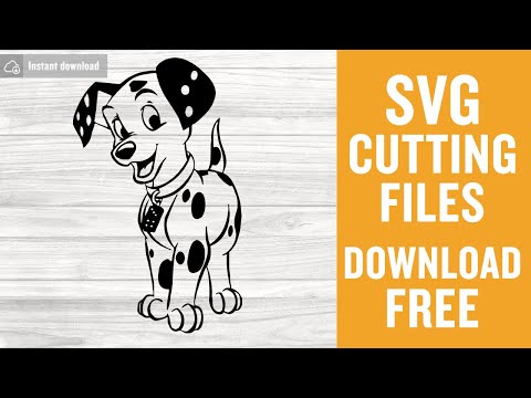 101 Dalmatians Free Svg Cutting Files for Silhouette Instant Download