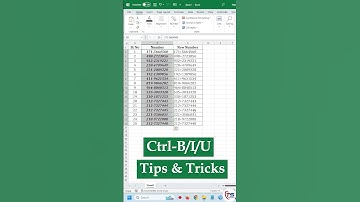 Bold Italic and Underlying in Microsoft Excel #viral #msoffice #exceltips #shorts #reels #tips