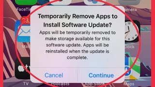 iPhone Fix Temporarily  Remove apps to Install software update not available Storage problem solve screenshot 5