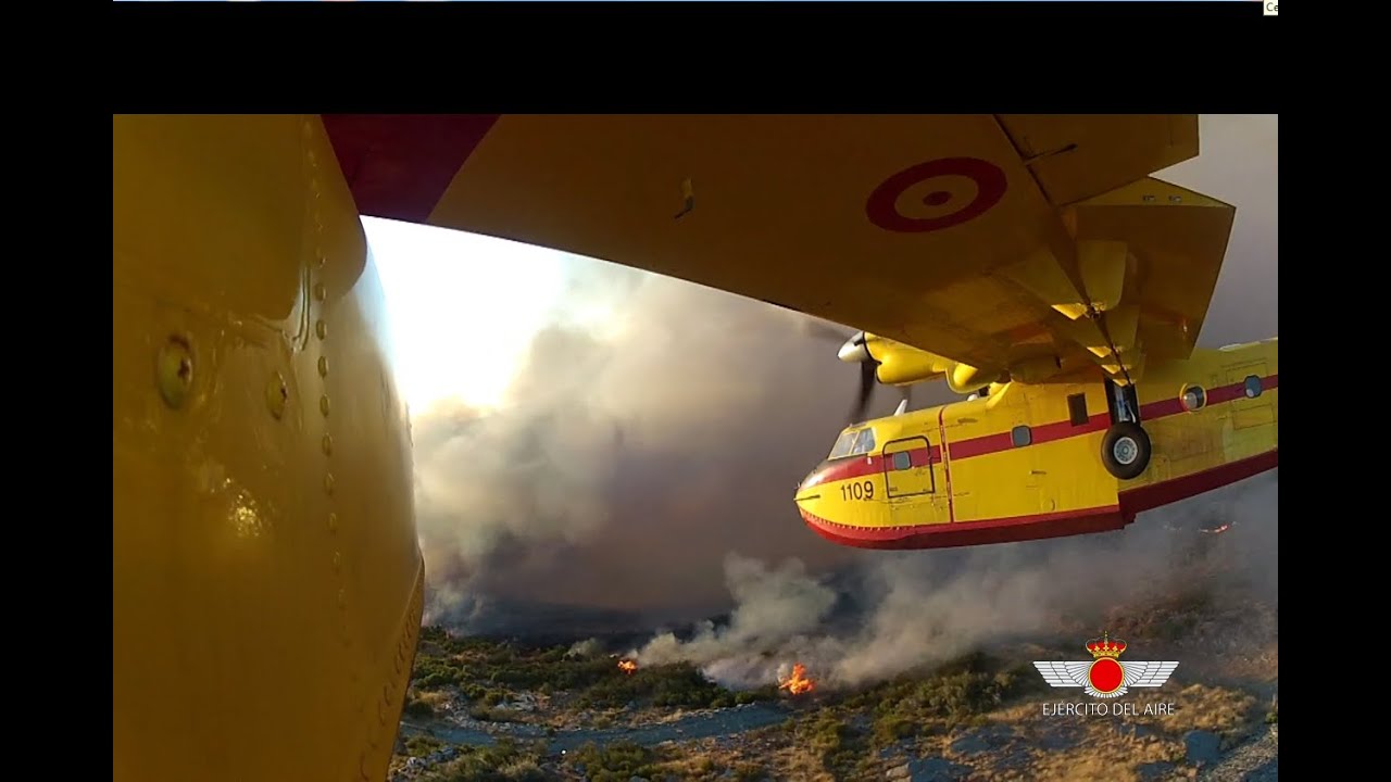 Desde el cielo contra el fuego 43 Grupo de FFAA