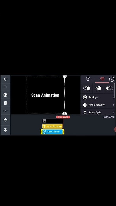 How To Make Scan Reader Text Animation in Kinemaster | Kinemaster New ...